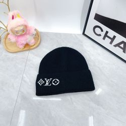 Louis Vuitton Headline Beanie Black LV Monogram Unworn with Tags