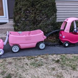 Pink Wagons And Pink Little Tykes Manual  Ride On Car