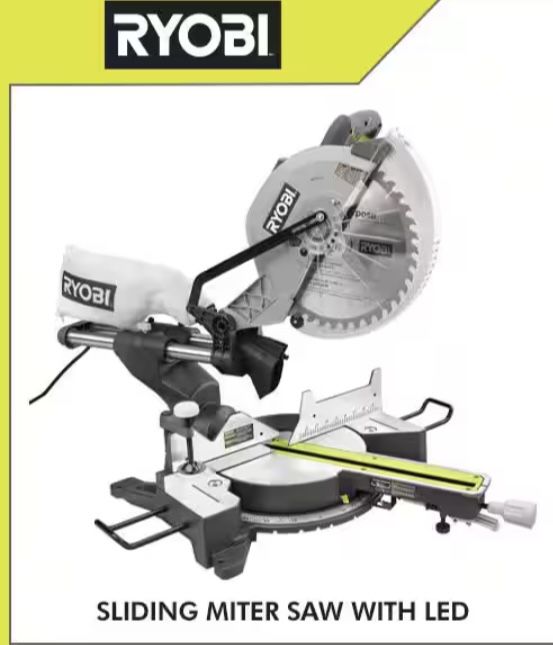 12 In Sliding Miter Saw With stand