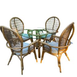 MCM Bamboo Dining Set