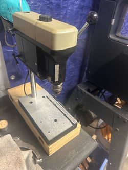 Mini drill press and scroll saw