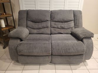 Ashely Loveseat/Recliner (dimensions in description)