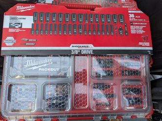 Milwaukee 36-PIECE  SHOCKWAVE IMPACT SOCKET PACKOUT