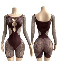 Teddy Babydoll Bodysuit 