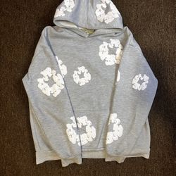 Grey Denim Tears Hoodie Size Small