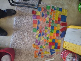 129 magnetic building tiles