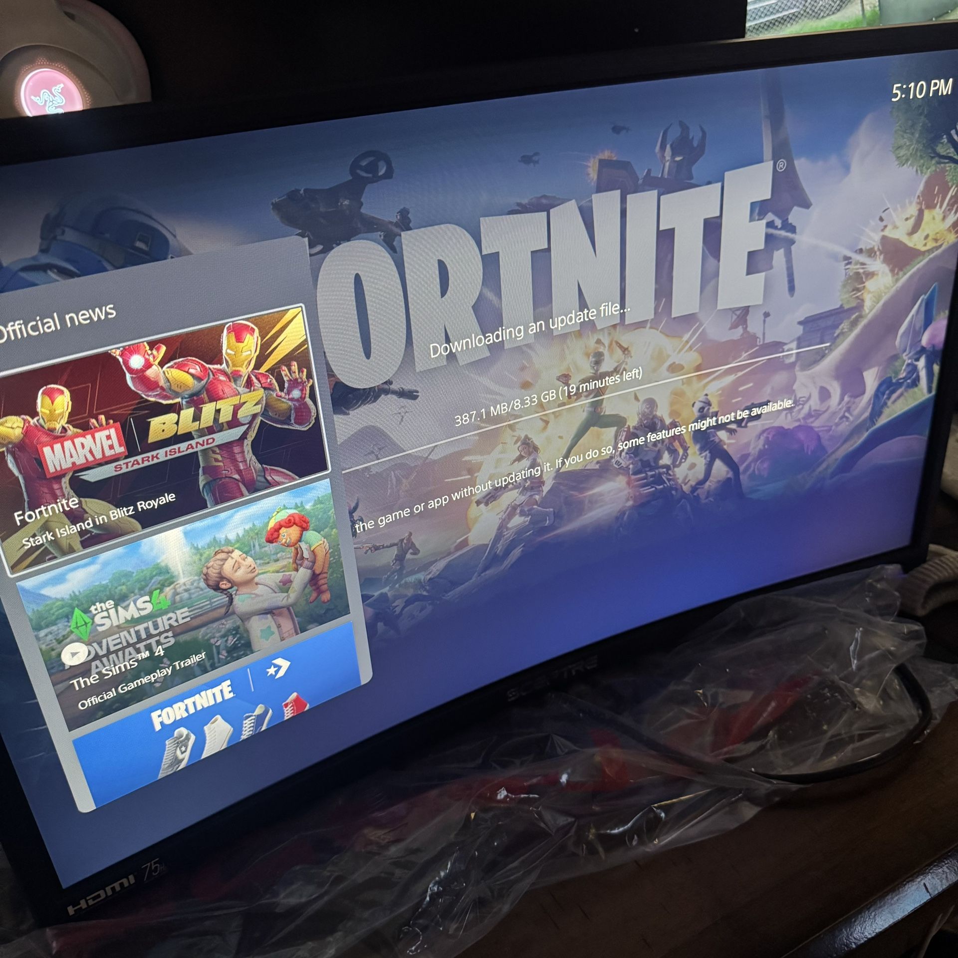 SCEPTRE 24” Curved Monitor 75hz
