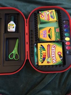 Art Supply Kit and Two Drawing Pads