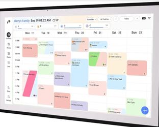 Digital Calendar, 15.6 inch Wall Planner & Chore Chart, Rechargeable Full HD Touchscreen Display, Portable Smart Family Organizer, Event Planner, Desk