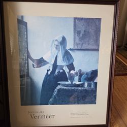 Johannes Vermeer Framed Print 23x28