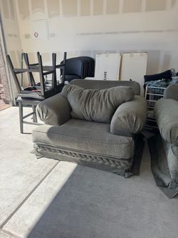 Green/Grey couches