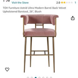 Back Velvet Chair 