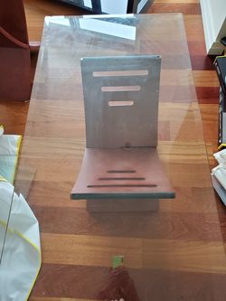 Sophisticated glass and wood cocktail table set w/ 2 matching end tables