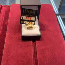 14kt Gold Dome Ring 