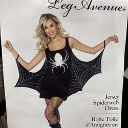 New, Leg Avenue Jersey Spiderweb Dress Sizes S/M and M/L available 