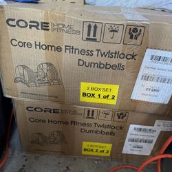Brand New Core Home Fitness Adjustable Dumbbells (Unopened)