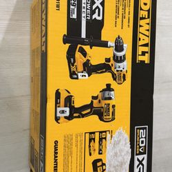 Dewalt xr combo kit, hammer drill, impact drill