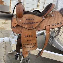 14 Inch Western Leather Saddle 