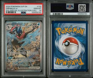 2024 POKEMON SVP EN-SV BLACK STAR PROMO #132 GRENINJA EX PSA 10