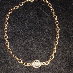 10k Gold Harley Davidson Bracelet/anklet