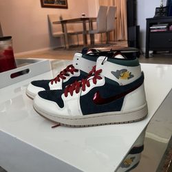 Nike Air Jordan 1 Zoom Air Cmft 2 Women Size 8 You're Welcome Ivory