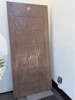Brand new hard wood door walnut finish
