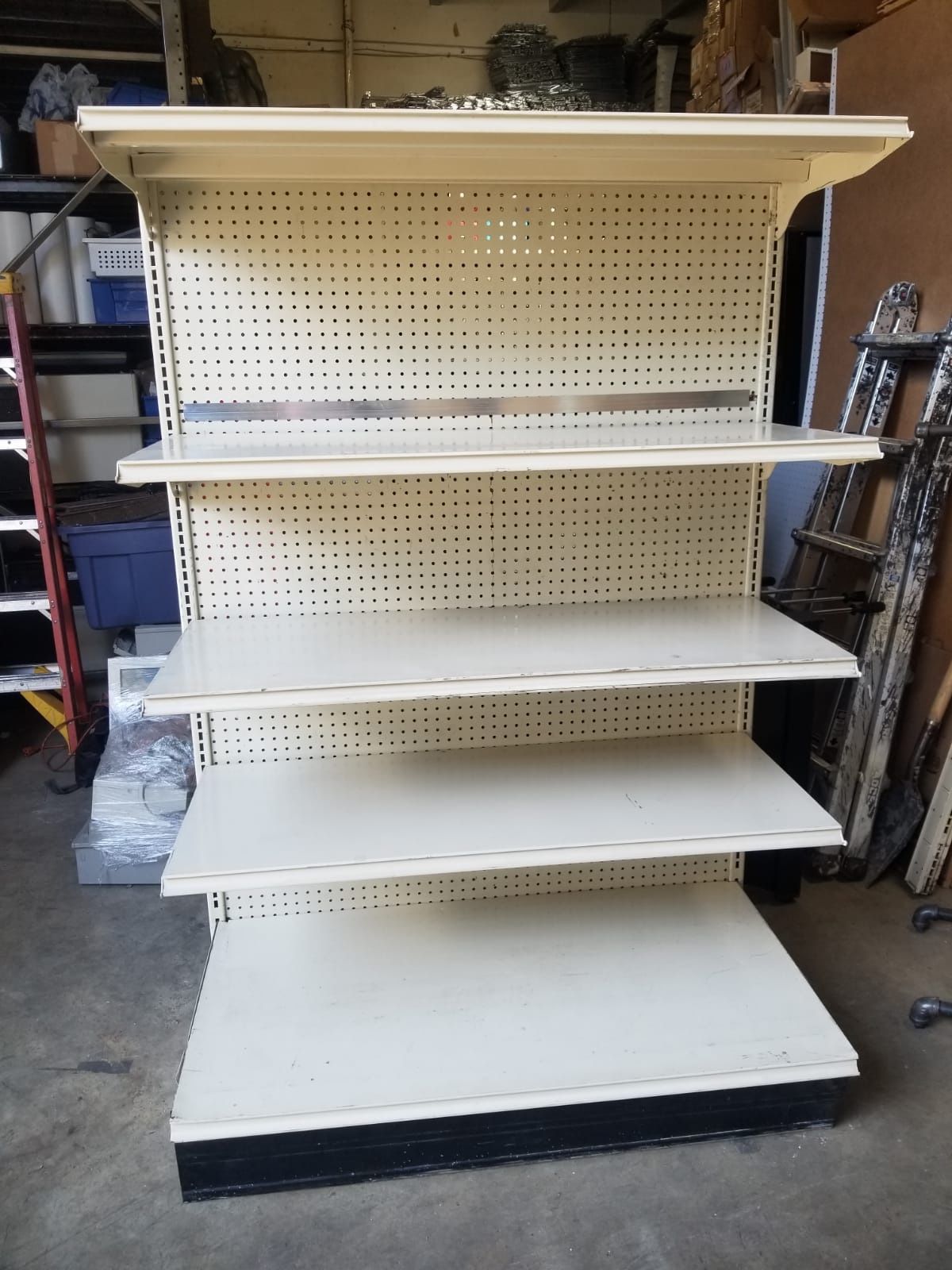 Lot of gondola display shelving 22 sections Available