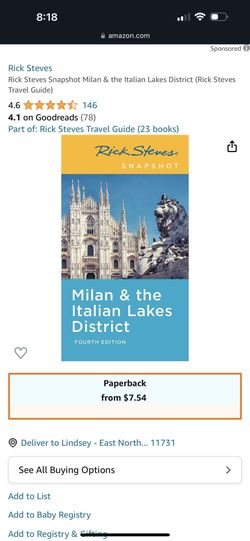 NEW- Rick Steves- Milan & the Italian Lakes District