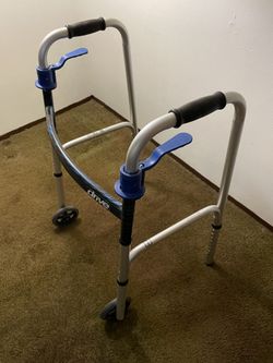 Adult walker adjustable easy to folding with wheels