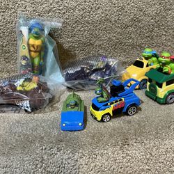 TMNT Teenage Mutant Ninja Turtles lot of 7 Cars vehicles McDonald’s 
