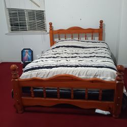 Solid Wood Full Bed Frame