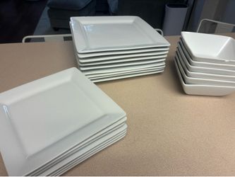 White dish set