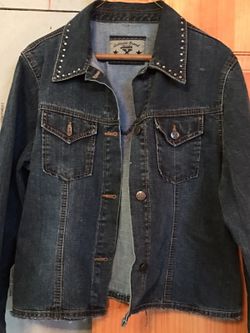 Ladies jean jacket size large