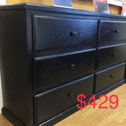Dresser 6 Drawers 100% Pinewood 🌲