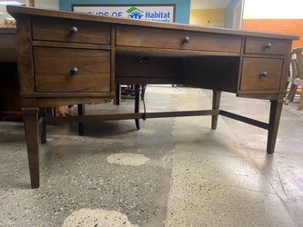 WINDVIEW Rustic Writing Desk w/ Power Strip