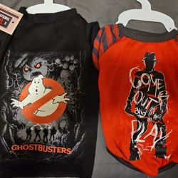 Halloween ghostbusters freddy krueger dog shirt size Small. $15 Each