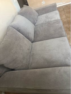 Living Spaces Grey Couch