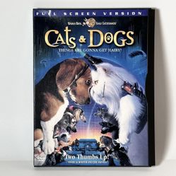 Cats & Dogs (DVD, 2001, Full Frame Version)