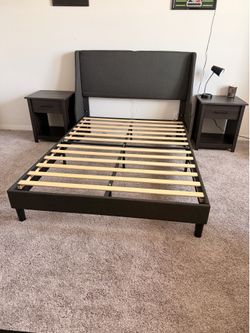 FULL SIZE Bed-frame / Nightstands
