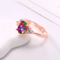 Sterling silver geometric ring