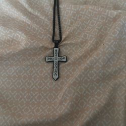 Cross necklace.