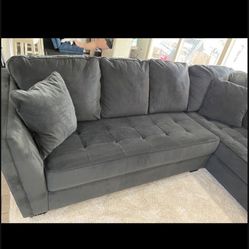 Bluish Black Couch! Living Spaces