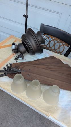 Ceiling fan ,mirror, bar, side rails for a truck