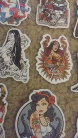 SET OF 24 TATTOOED WOMEN