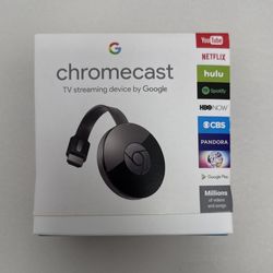 Google Chromecast 2nd Generation TV Digital Media Streaming Device & Box