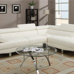 Brand New White Modern Style Sectional Sofa 