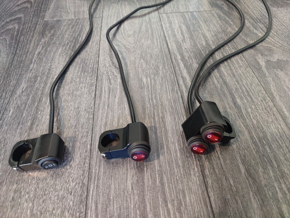 Motorcycle Ebike Handlebar Switch Toggle On Off Double 3-Position