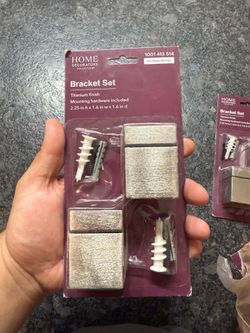 Home Decorators Collection Bracket Set Titanium Finish