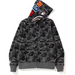Bape ABC Camo Shark Full Zip Up Hoodie 