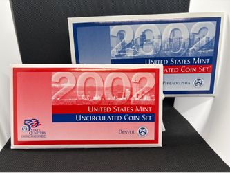 2002 United States Mint Uncirculated Coin Sets (P & D Mint)